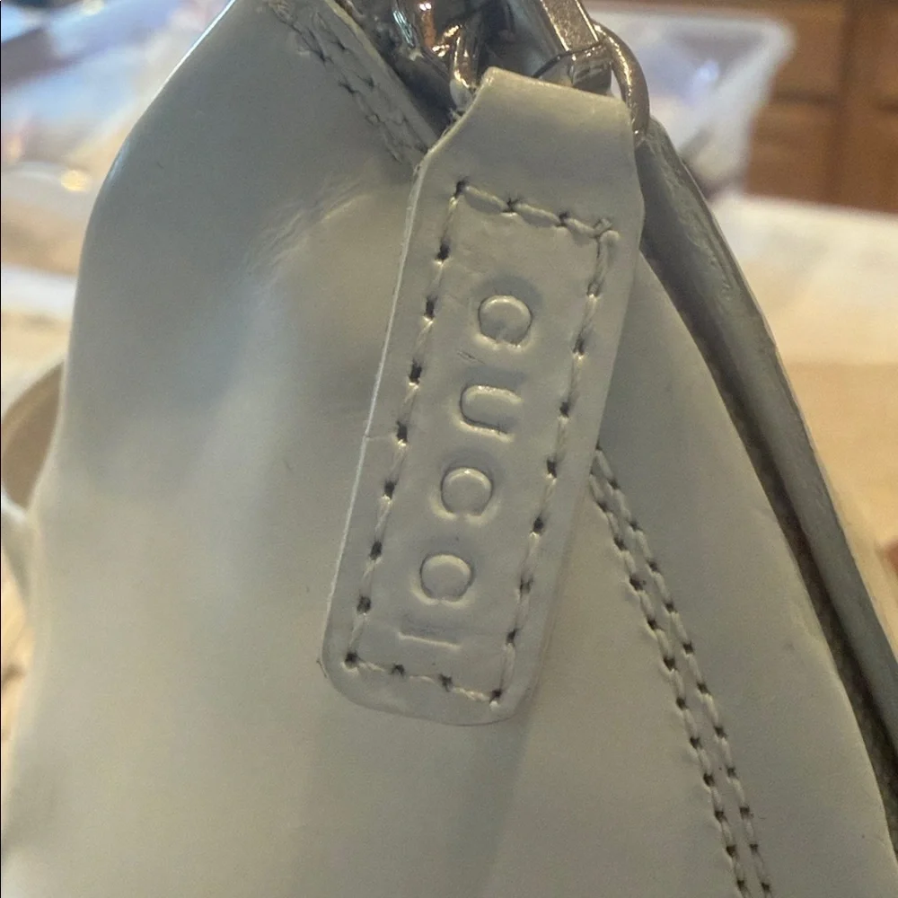 Brand New Gucci Clemence Cutout Leather Platform Wedge. - Picture 10 of 11